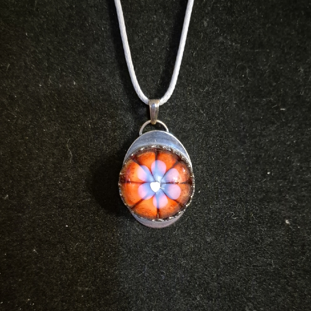 Sapphireskies Designs Handmade Sterling Silver & Glass Pendant